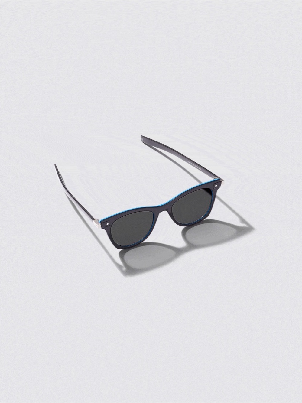 Warby Parker Black Frame with Blue Trim Sunglasses - Never been used